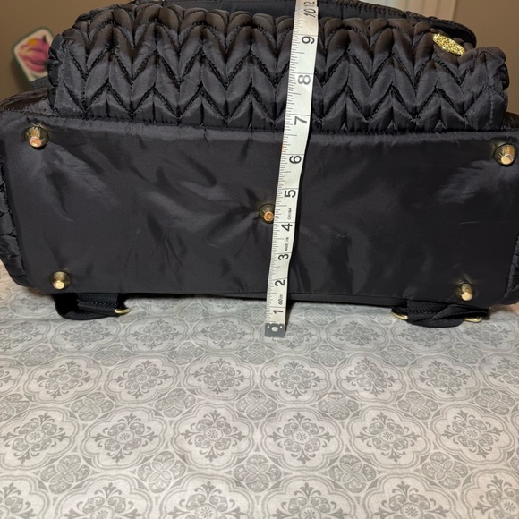 HAPP Levy Black Quilted Diaper Backpack - Black - Picture 15 of 16